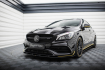 Mercedes-AMG CLA 45 Aero C117 Facelift 2017-2019 Street Pro Frontläpp / Frontsplitter Maxton Design